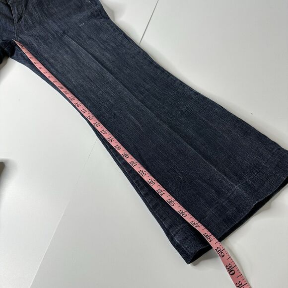 Willi Smith Wide Leg Denim Jeans Sz 12 Jeans Elastic Back Business Casual Vtg - Picture 7 of 15